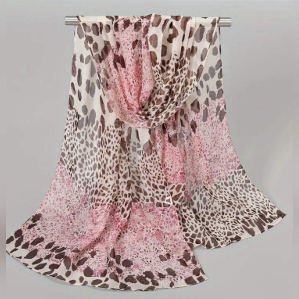New Sheer Scarf | Lightweight Chiffon Wrap Shawl, T11MIS
